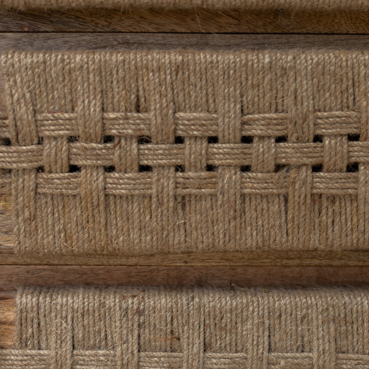 Tantu Jute Weave Five Drawer Tallboy Dresser
