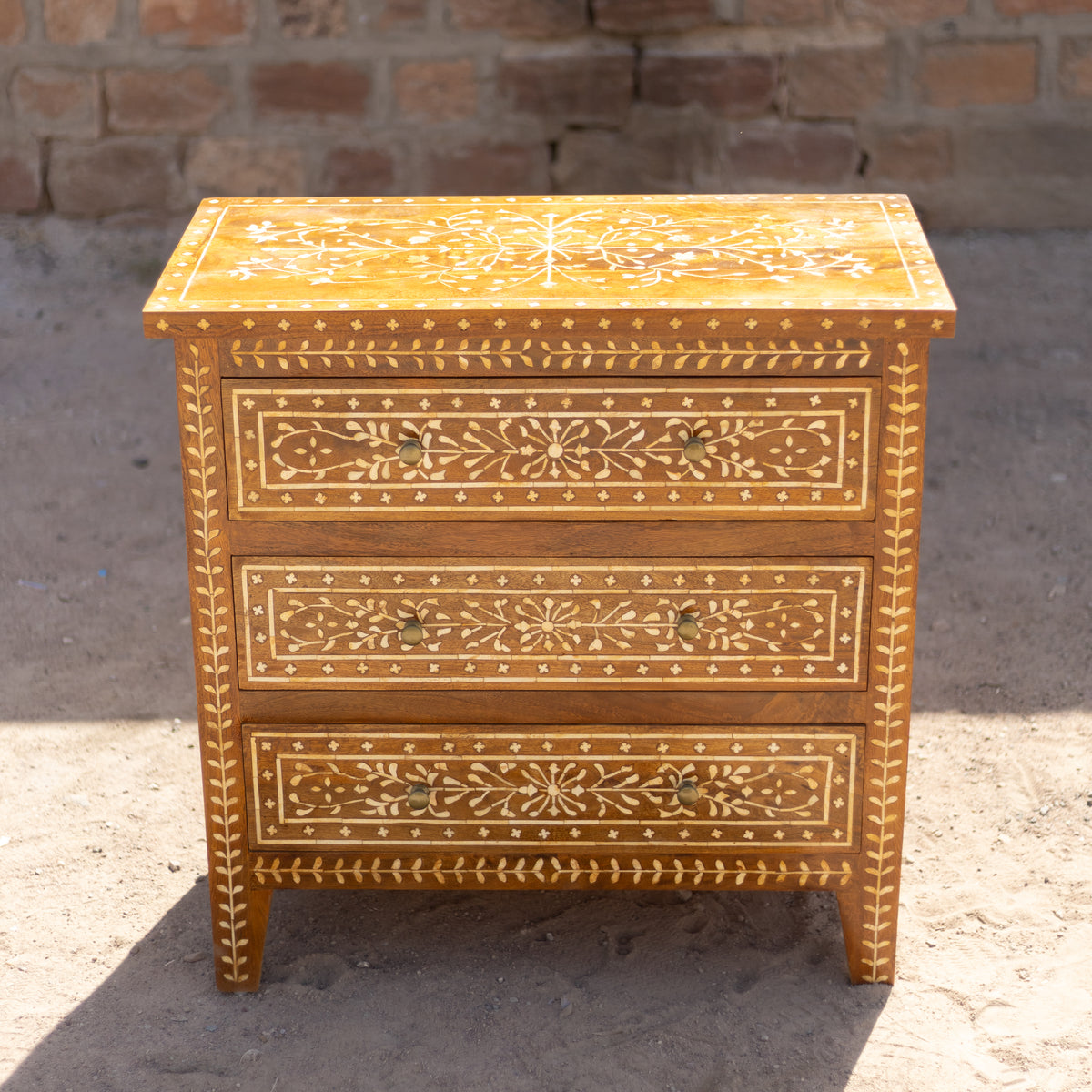 Gulzar Inlay Three-Drawer Chest