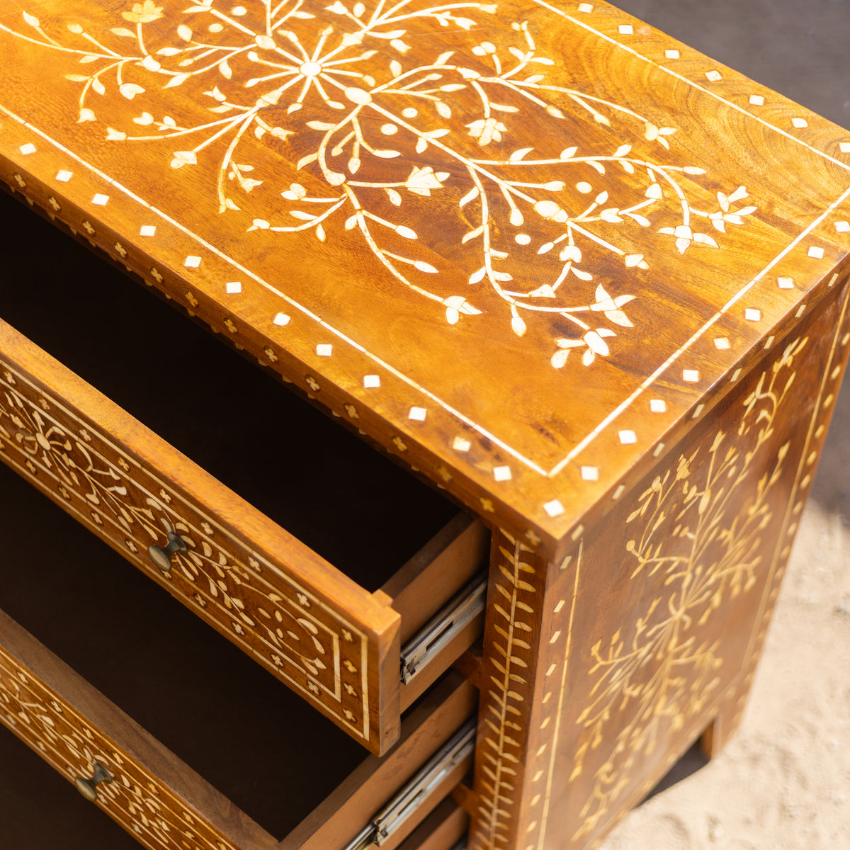 Gulzar Inlay Three-Drawer Chest