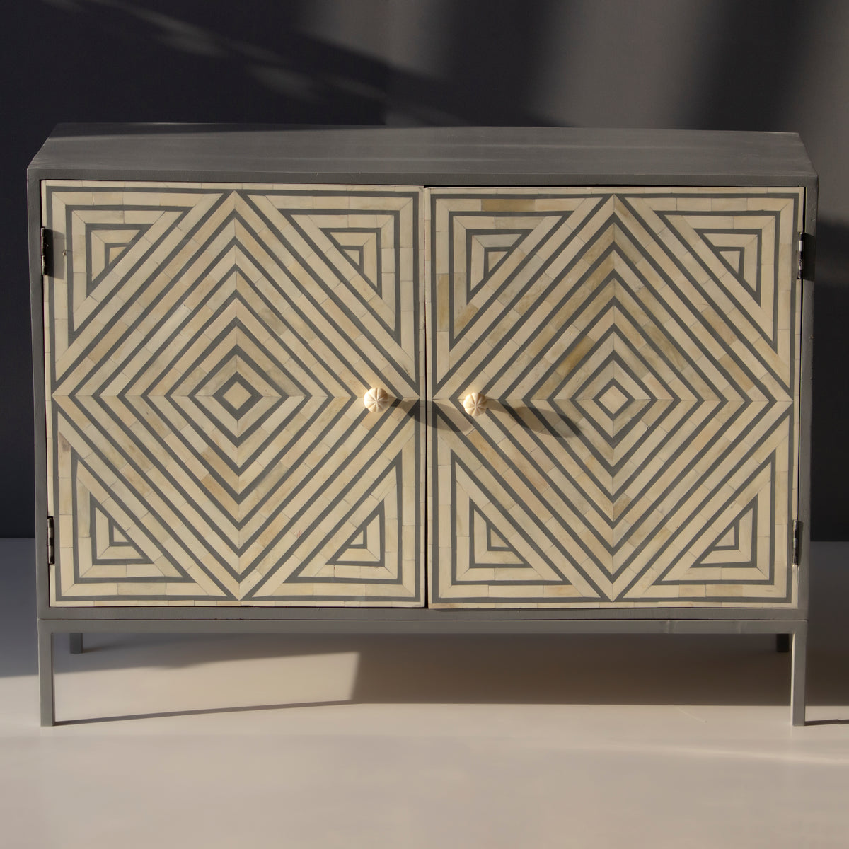 Eli Art Deco Inlay Cabinet