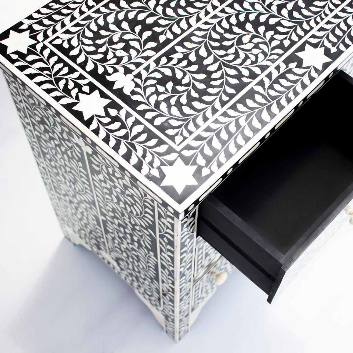 Arabesque Inlay Seven Drawer Dresser