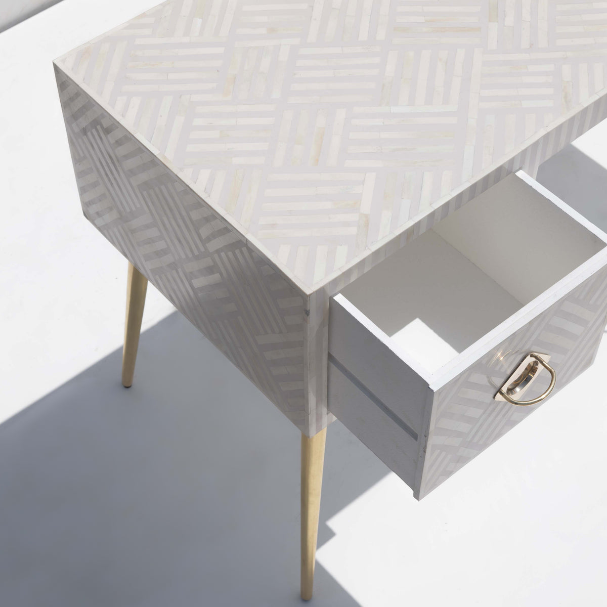 Entwine Inlay Black Writing Desk