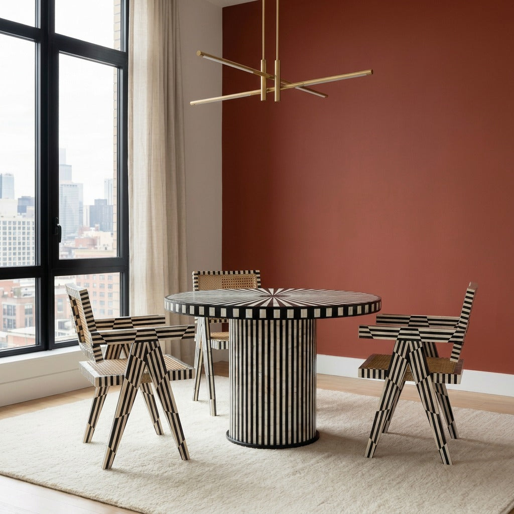 Nova Inlay Cane Armchair