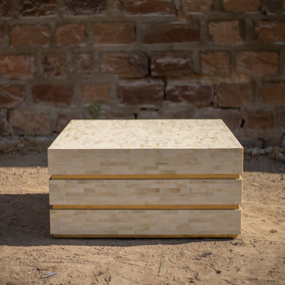 Strata Inlay Square Coffee Table