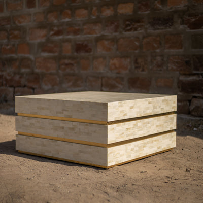 Strata Inlay Square Coffee Table