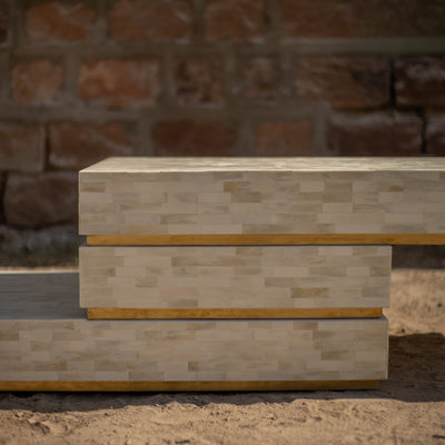 Strata Sculptural Inlay Coffee Table