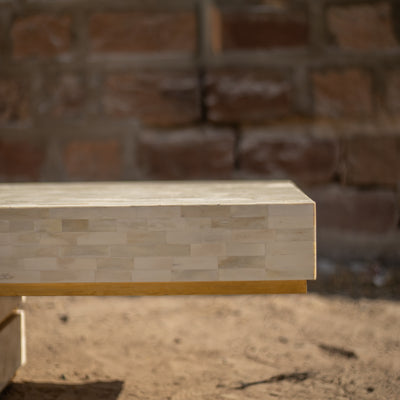 Strata Sculptural Inlay Coffee Table