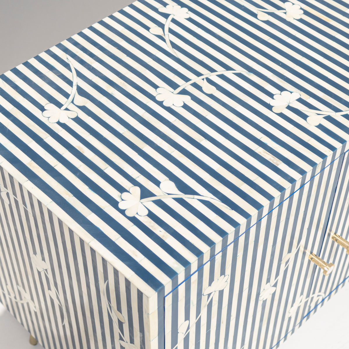 Riga Stripe Bone Inlay Media Console