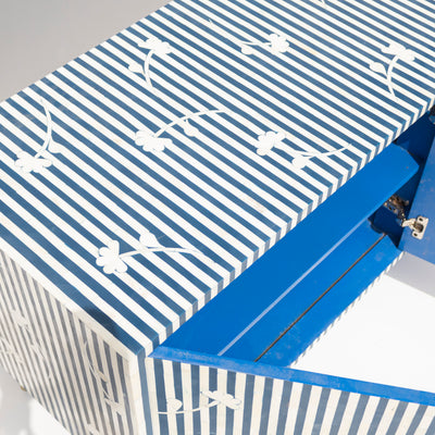 Riga Stripe Bone Inlay Media Console