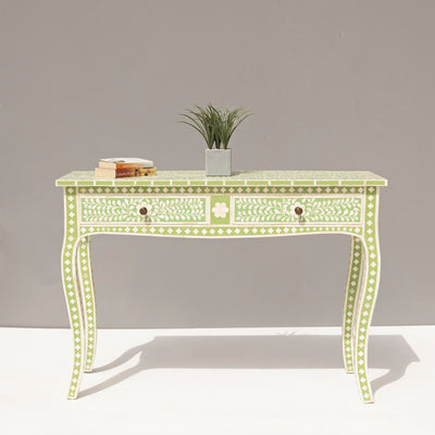 French Style Arabesque Inlay Console Table