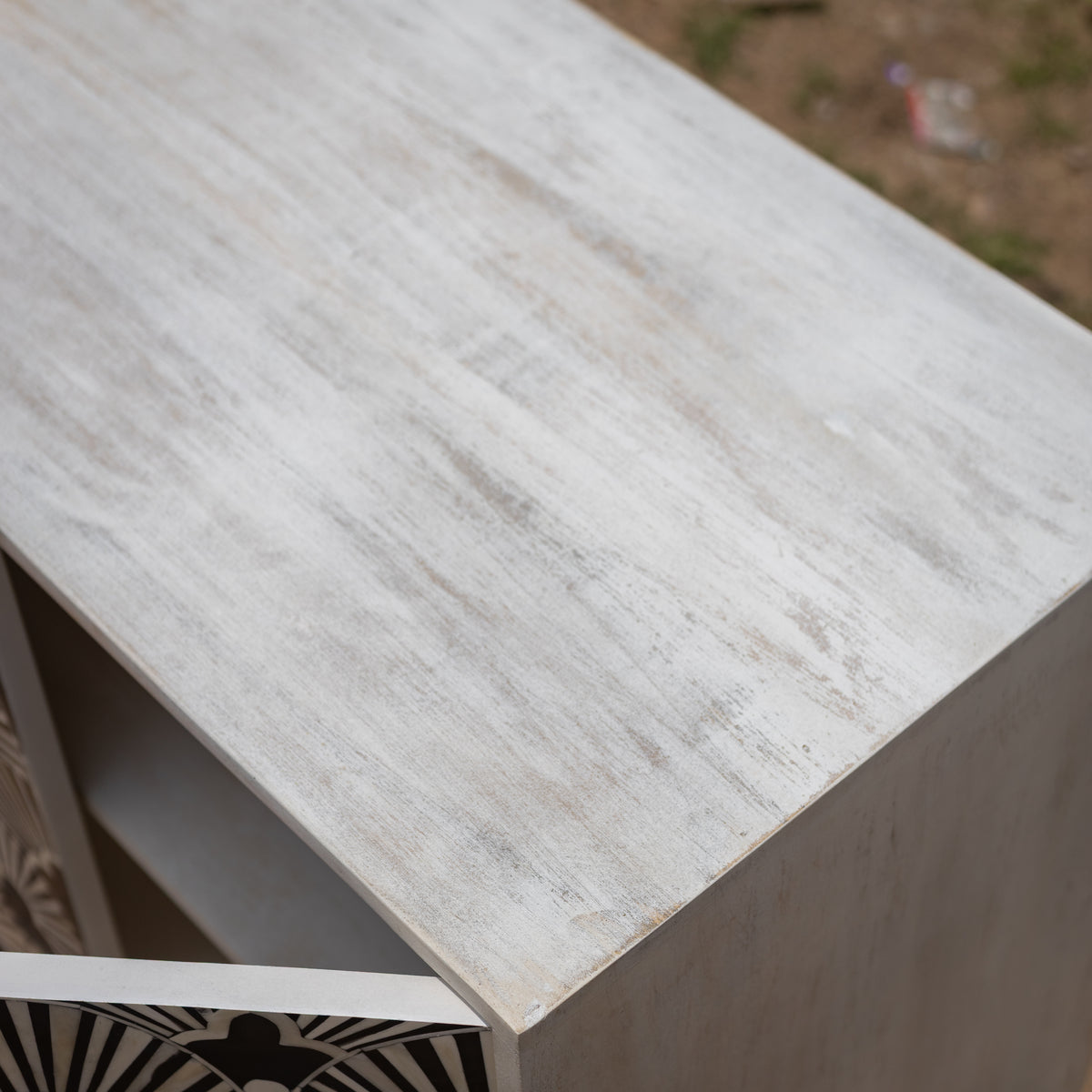 Art Deco Fan Pattern Inlay Sideboard