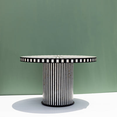 Nova Mother of Pearl Inlay Round Dining Table