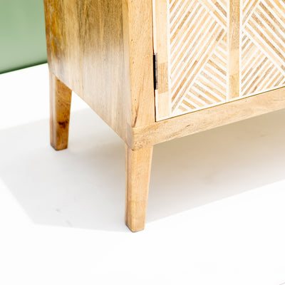 Entwine Inlay Mango Wood Cabinet