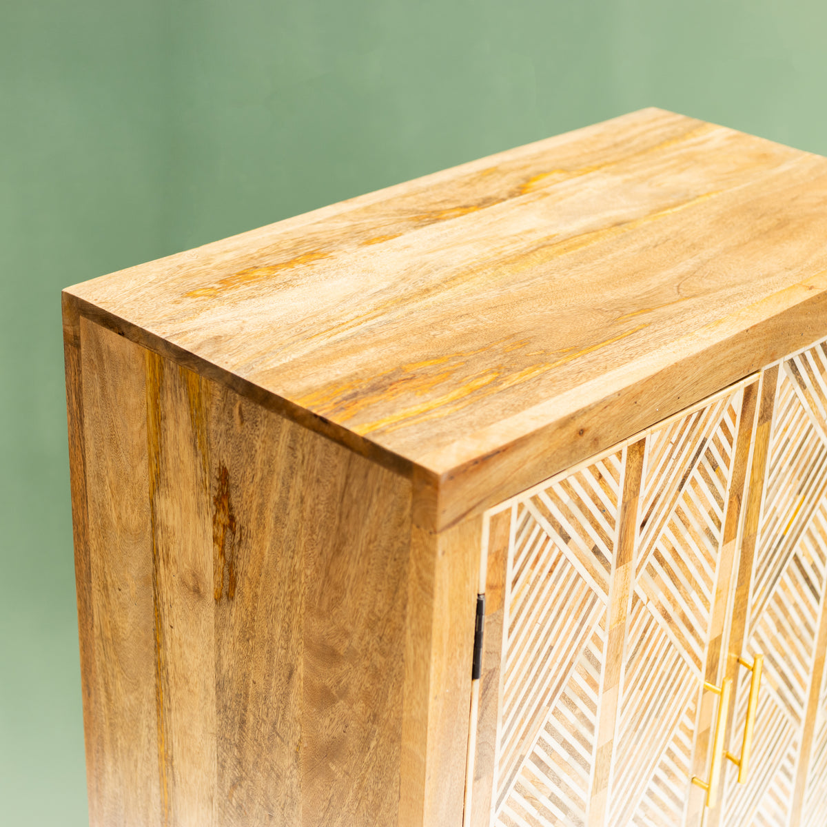 Entwine Inlay Mango Wood Cabinet