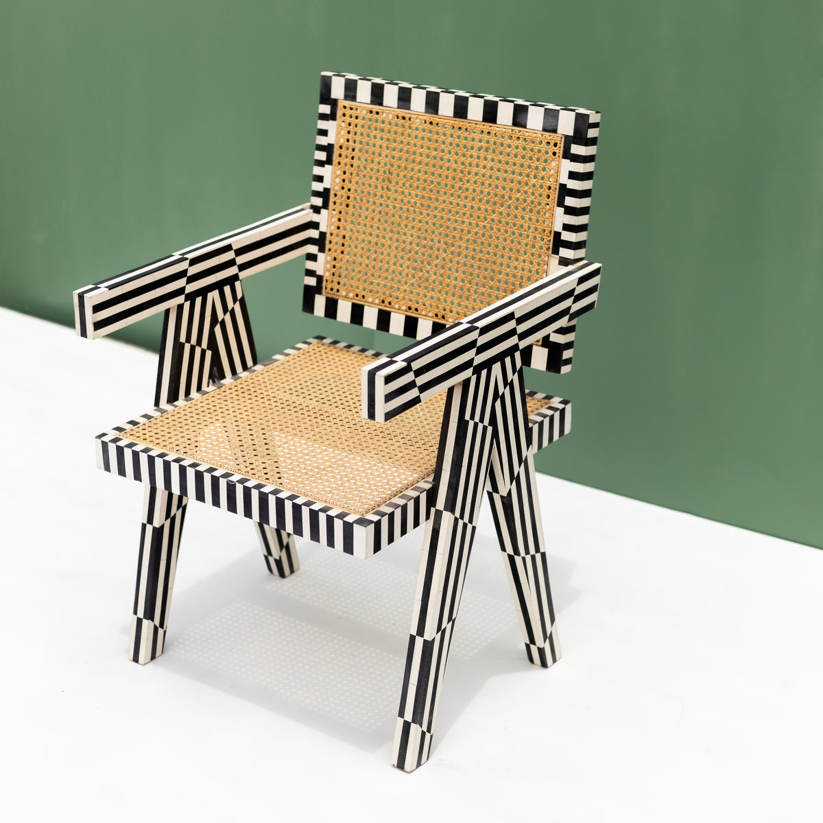 Nova Inlay Cane Armchair