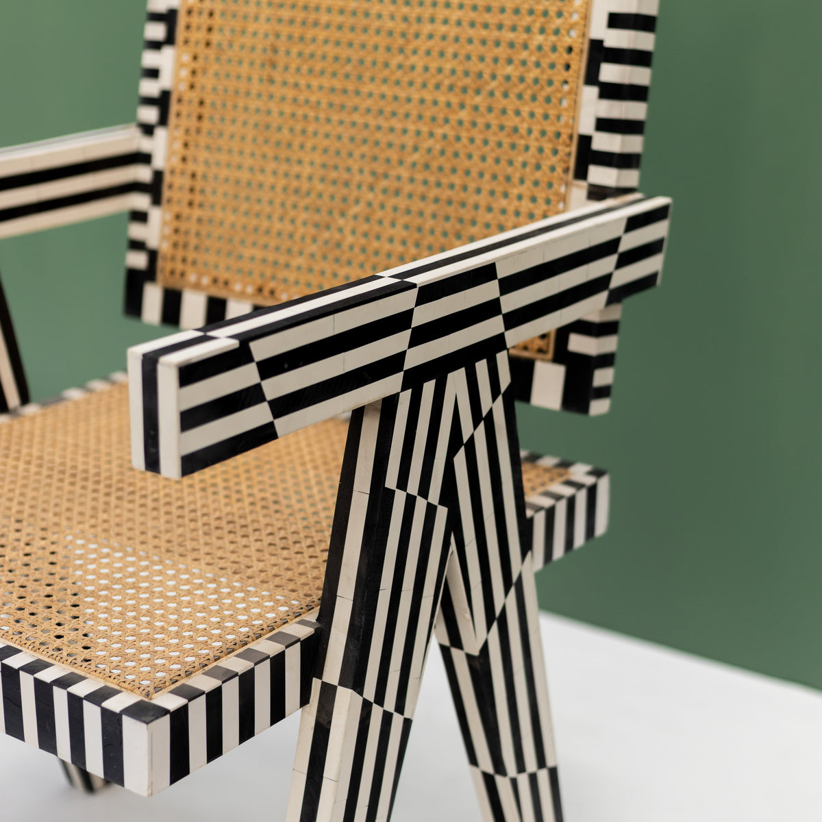 Nova Inlay Cane Armchair