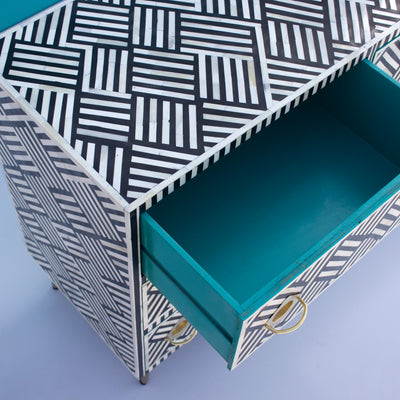 Entwine Inlay Nine Drawer Dresser