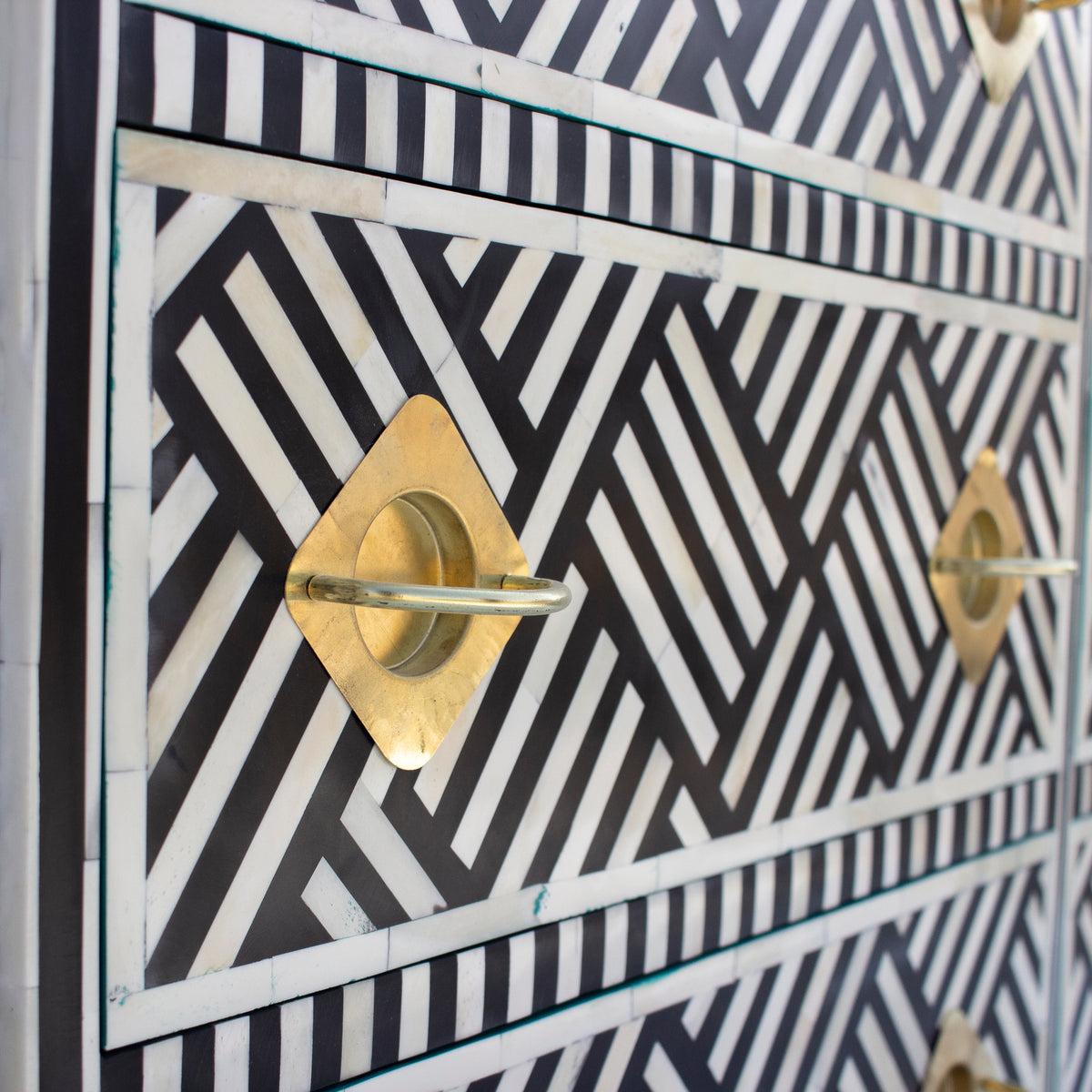 Entwine Inlay Nine Drawer Dresser