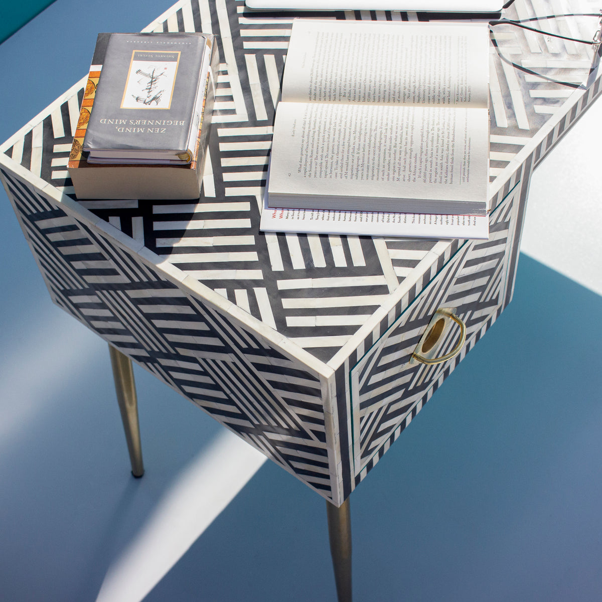 Entwine Inlay Black Writing Desk