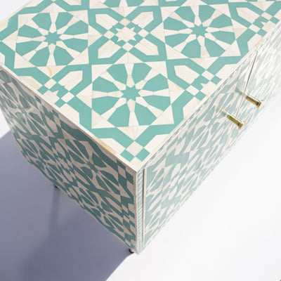 Moroccan Bone Inlay Media Console