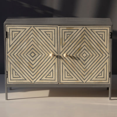 Eli Art Deco Inlay Cabinet