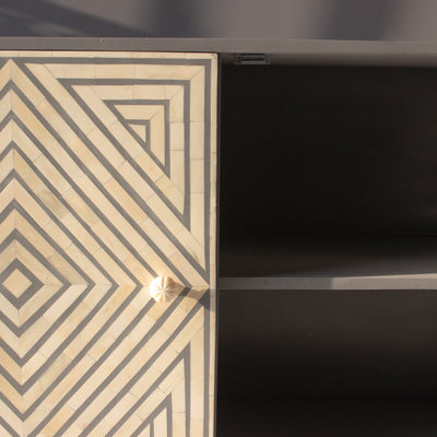 Eli Art Deco Inlay Cabinet