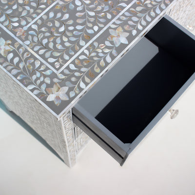Arabesque Mother of Pearl Inlay Seven Drawer Dresser