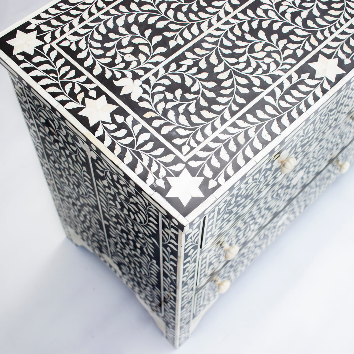Arabesque Inlay Seven Drawer Dresser