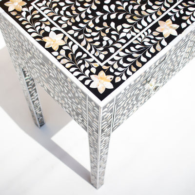Arabesque Inlay Three-Drawer Console Table