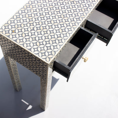 Tessera Inlay Four-Drawer Console Table