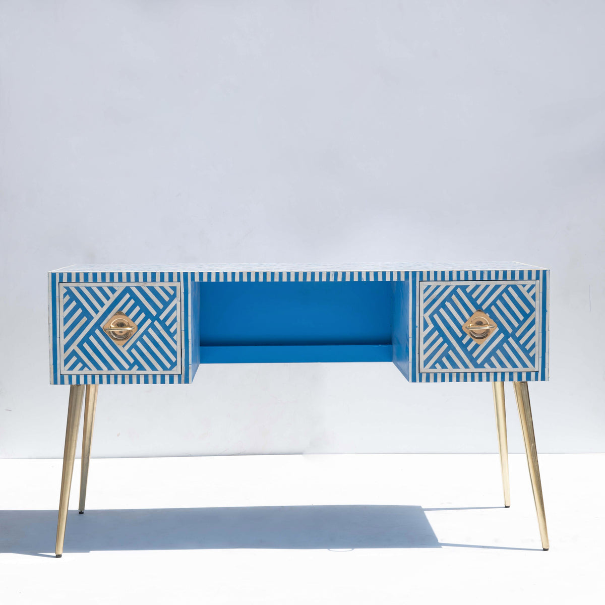 Entwine Inlay Black Writing Desk