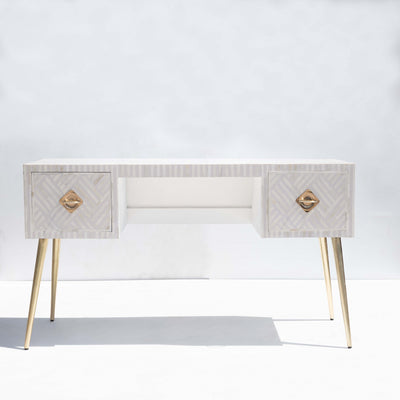 Entwine Inlay Black Writing Desk