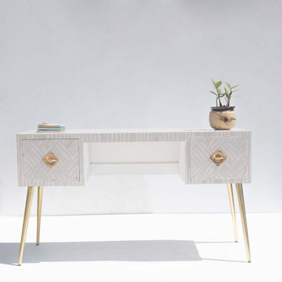 Entwine Inlay Black Writing Desk
