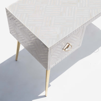 Entwine Inlay Black Writing Desk