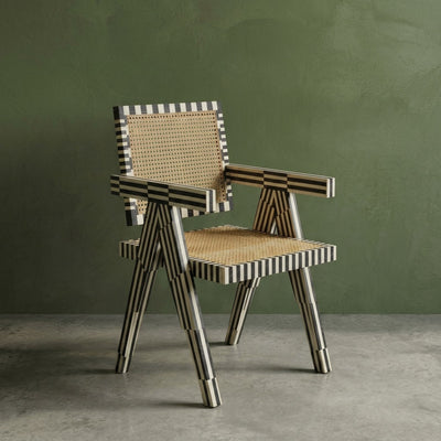 Nova Inlay Cane Armchair