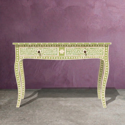 French Style Arabesque Inlay Console Table